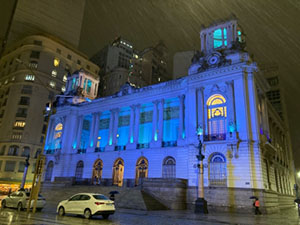 Dia do Autismo: Câmara do Rio ilumina fachada do Palácio de azul e tem programação para celebrar a data